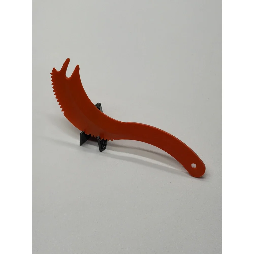 Tupperware Sli-Saw-All‎ Vintage Orange Plastic Multi Tool Slicer Server 48-1
